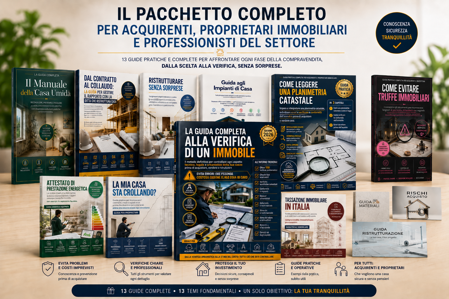 Pacchetto completo: 13 guide PDF per la casa